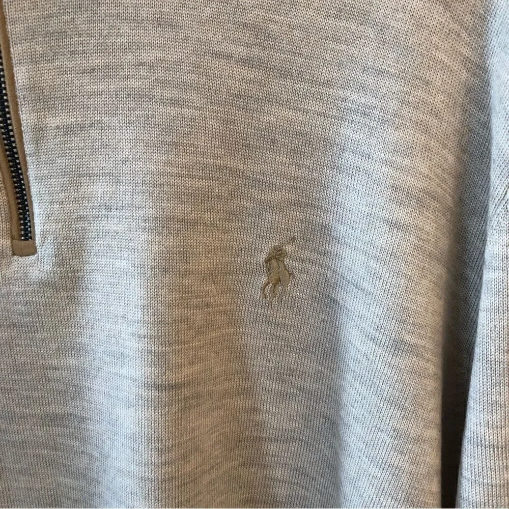 Ralph Lauren Wool Quarter Zip Sweater